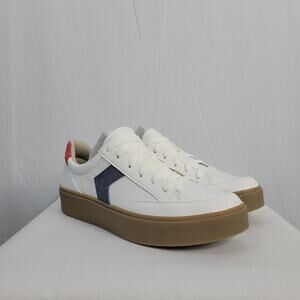 NWOB Dr. Scholl's Madison Lace Up White Sneakers womens size 9M Platform Comfort